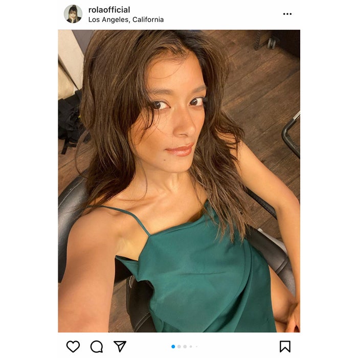 ローラ 自然体の美が眩しいキャミソール姿を披露 大人っぽくて美しい モデルプレス