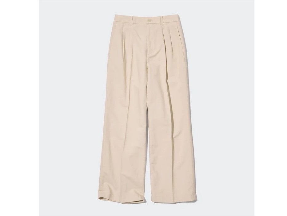 ユニクロ リネンブレンドタックワイドパンツ 通常価格3990円(税込)