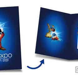 「D23 Expo Japan」を記念したデザインのフリーきっぷの台紙（C）Disney