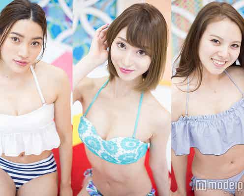 フリルビキニで可愛く&SEXYに!水着美女が華やかにダンス<深夜のトレンド水着ファッションショー>