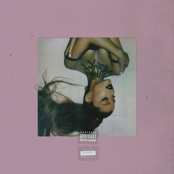 アリアナ・グランデのニュー・アルバム『thank u, next』(提供写真)