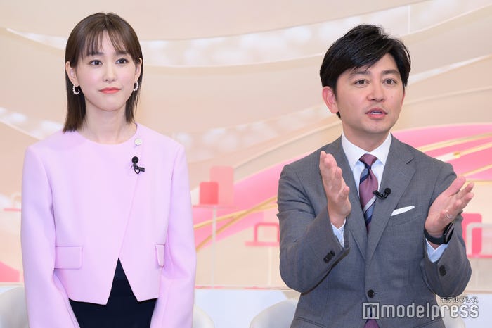 桐谷美玲、森圭介アナウンサー(C)モデルプレス