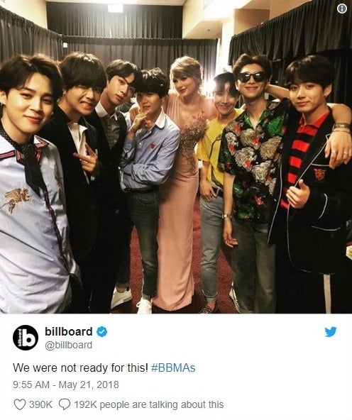 BTS（防弾少年団）、テイラー・スウィフトと肩組む豪華ショット公開　世界的スターと続々交流