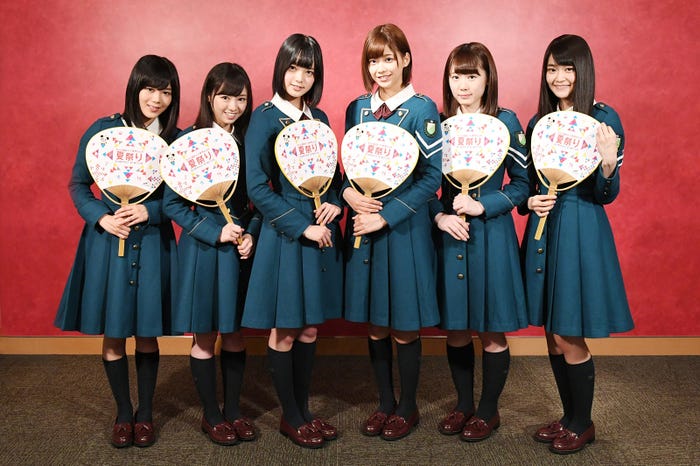 欅坂46メンバー(左から)尾関梨香、今泉佑唯、平手友梨奈、渡邉理佐、小池美波、石森虹花(画像提供:テレビ朝日)