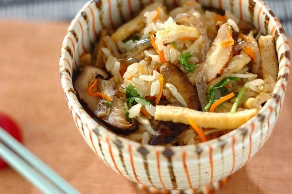 簡単!モチモチ炊き込みおこわ