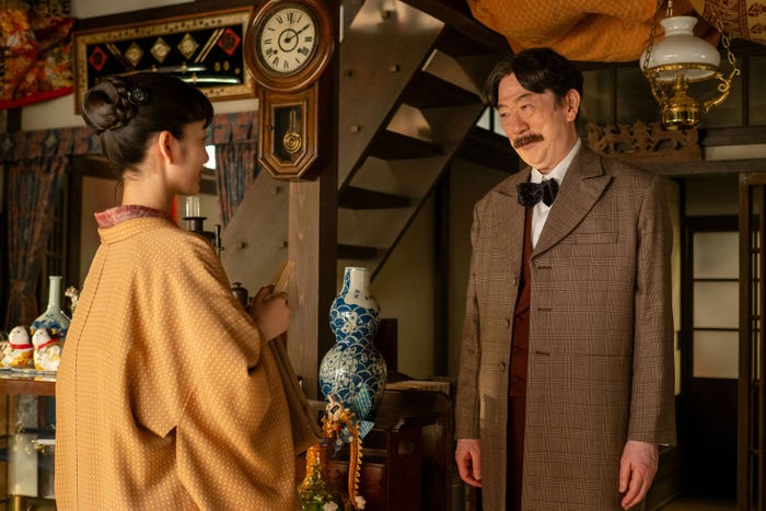 見上愛、坂東彌十郎「風、薫る」第100話(C)NHK