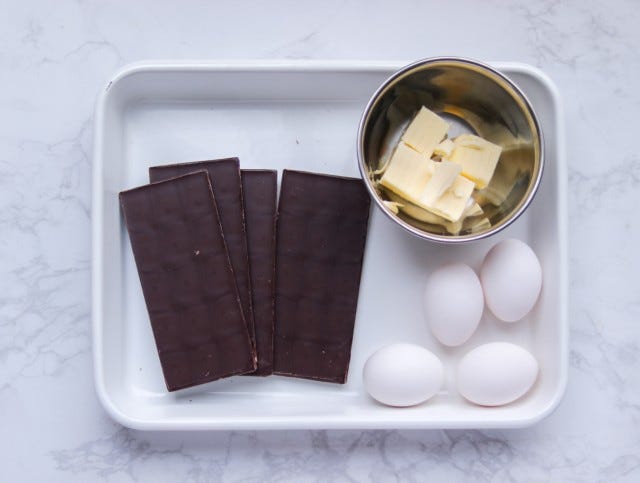 ガトーショコラ材料