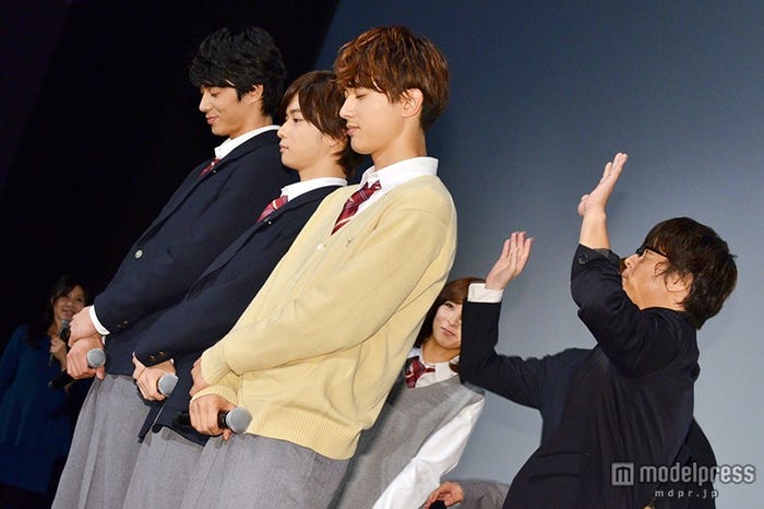 “胸キュン名台詞対決”の審査結果を待つ東出昌大、千葉雄大、吉沢亮