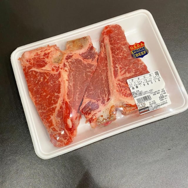 コストコのTボーンステーキ