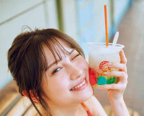 桃月なしこ、初上陸の愛媛で美ボディグラビア「ご当地ちいかわグッズも現地でゲット!」