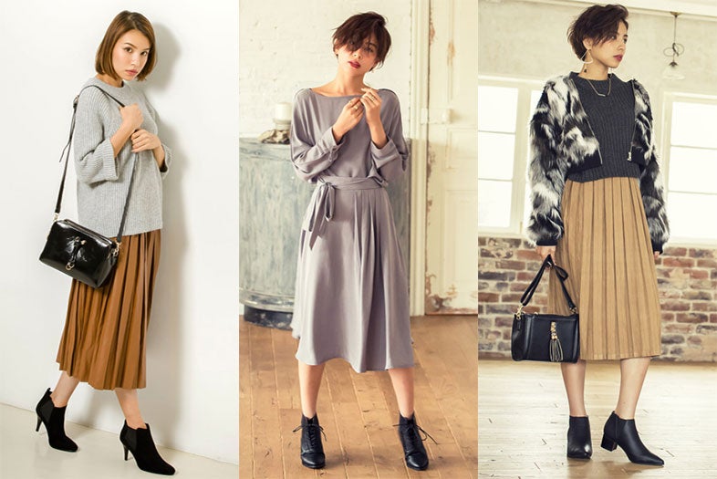 いい女度UP「プリーツスカート」を今年っぽく着こなすコーディネート術