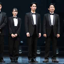 （左から）高橋龍輝、北野日奈子、味方良介、石田明、佐々木ありさ （C）モデルプレス