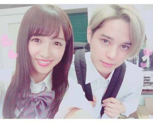 「Popteen」前田希美&バトシン、制服姿で“初2ショット”に反響「意外な組み合わせ」