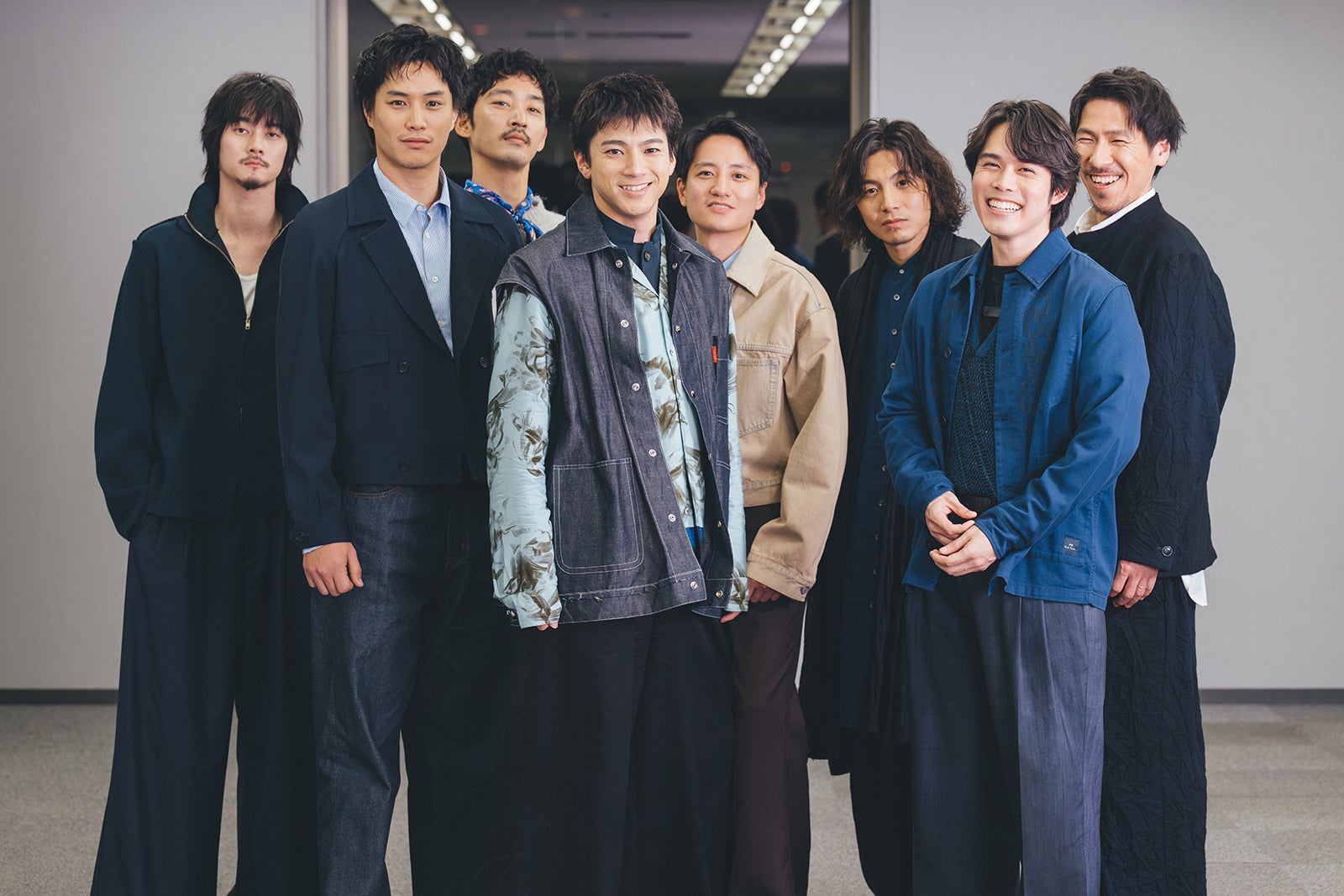 栁俊太郎、鈴木伸之、上杉柊平、山田裕貴、藤原季節、宮崎秋人、細田佳央太、岩永ひひお（C）THE SEVEN／撮影：ENO