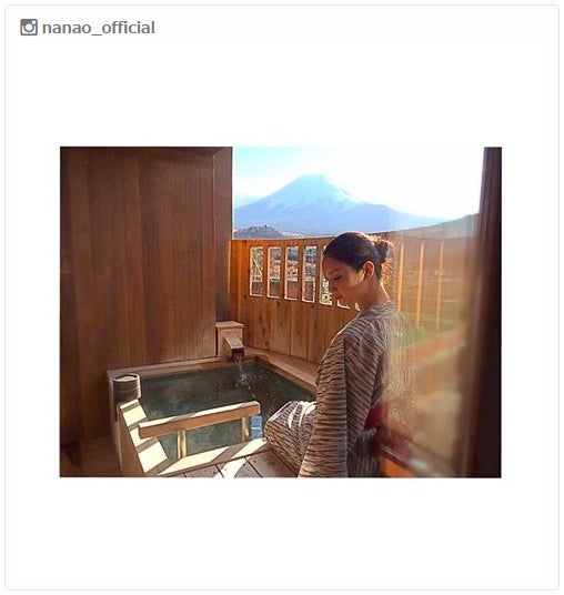 菜々緒、プライベート温泉ショットが「絵になる」と話題