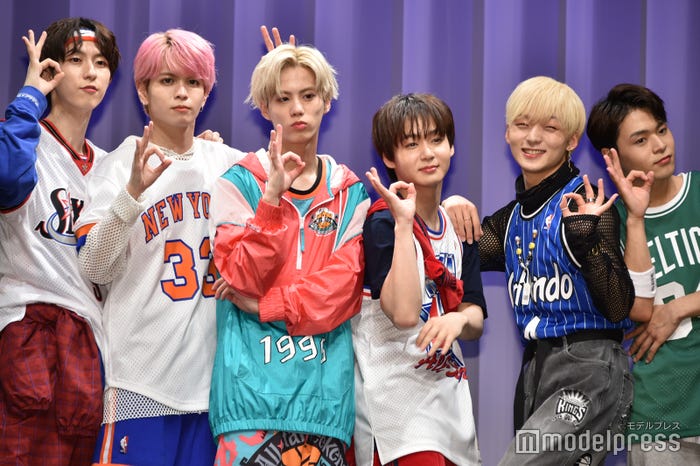 (左から)OCTPATH/四谷真佑、栗田航兵、小堀柊、太田駿静、古瀬直輝、海帆(2nd single「Perfect」リリース記念イベントにて撮影) (C)モデルプレス