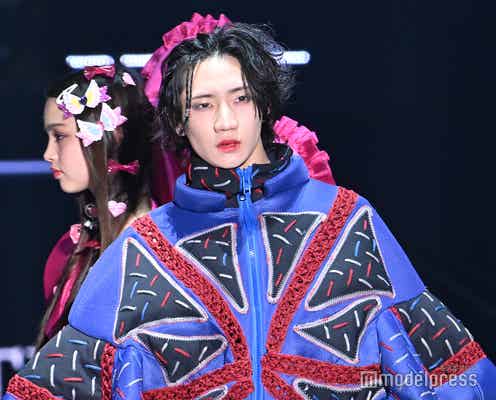 B&ZAI川崎星輝、ランウェイにシークレット登場 ユニオンジャック際立つ【TGC2025S/S】