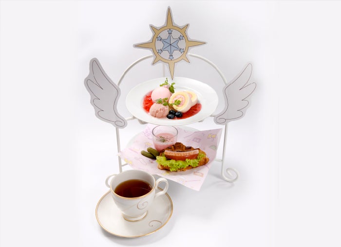 SAKURA Fantasy Cafeスペシャルアフタヌーンティーセット¥1,690 （C）CLAMP・ST／講談社・NEP・NHK