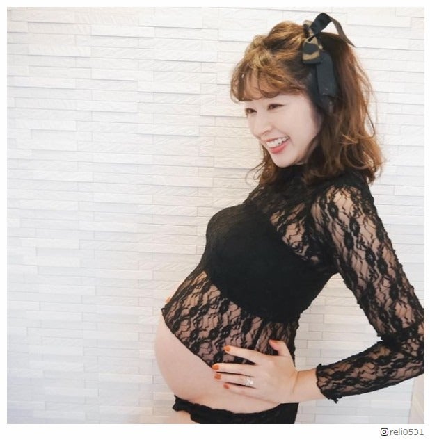 モデル・土岐田麗子、第1子妊娠を報告 ふっくらお腹も披露「会えるのは6月の予定」