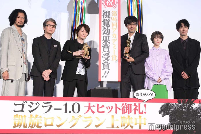 青木崇高、吉岡秀隆、神木隆之介、山崎貴監督、浜辺美波、佐々木蔵之介(C)モデルプレス