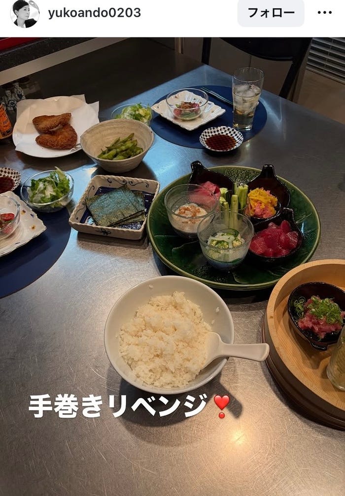 安藤優子Instagramより