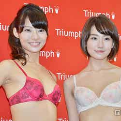 2015トリンプ・イメージガールの（左から）永田レイナ、鎌滝えり【モデルプレス】