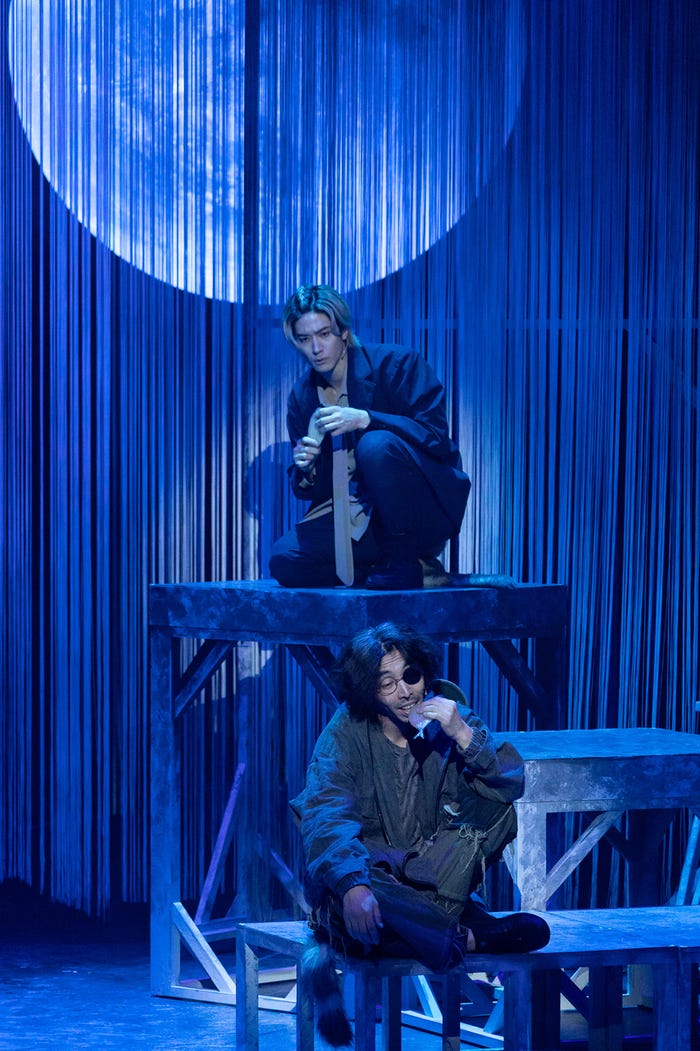 中島裕翔&柄本時生「ひげよ、さらば」ゲネプロより/撮影:加藤幸広