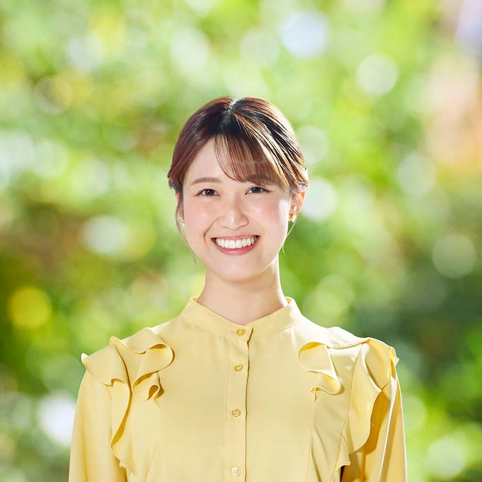 弦間彩華アナ(提供写真)