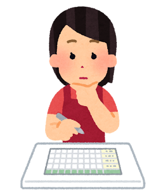 シフトを決める店長のイラスト(女性)