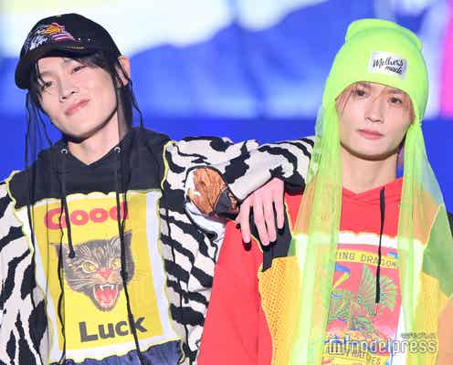 DXTEEN大久保波留&寺尾香信、ランウェイサプライズ登場 個性的デザイン衣装着こなす【TGCしずおか2025】