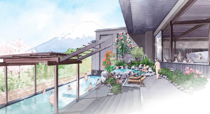 「木の花の湯」露天風呂／画像提供：小田急電鉄株式会社