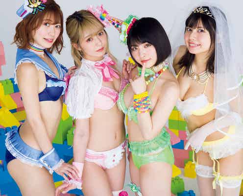 新生でんぱ組・鹿目凛ら、カラフル水着姿で「週プレ」表紙