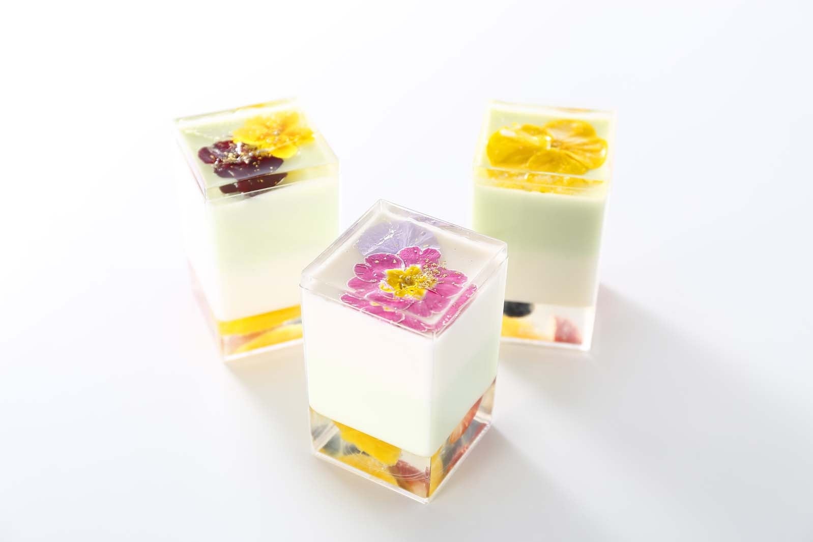 ガーベラパティオをイメージしたバニラヨーグルト＆メロン