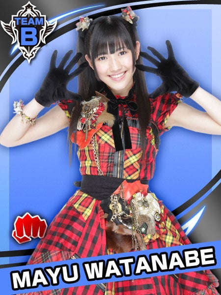 渡辺麻友のカード写真／(C）AKS　(C)GREE, Inc./Ateam Inc.