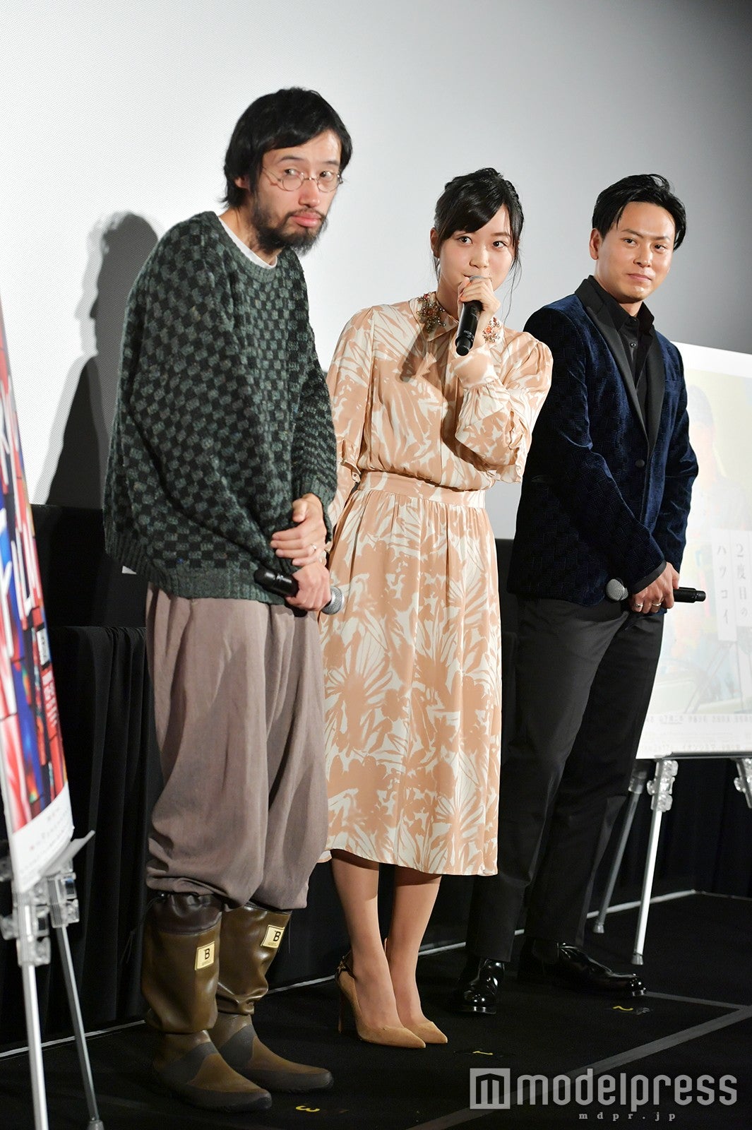 今泉力哉監督、深川麻衣、山下健二郎（C）モデルプレス