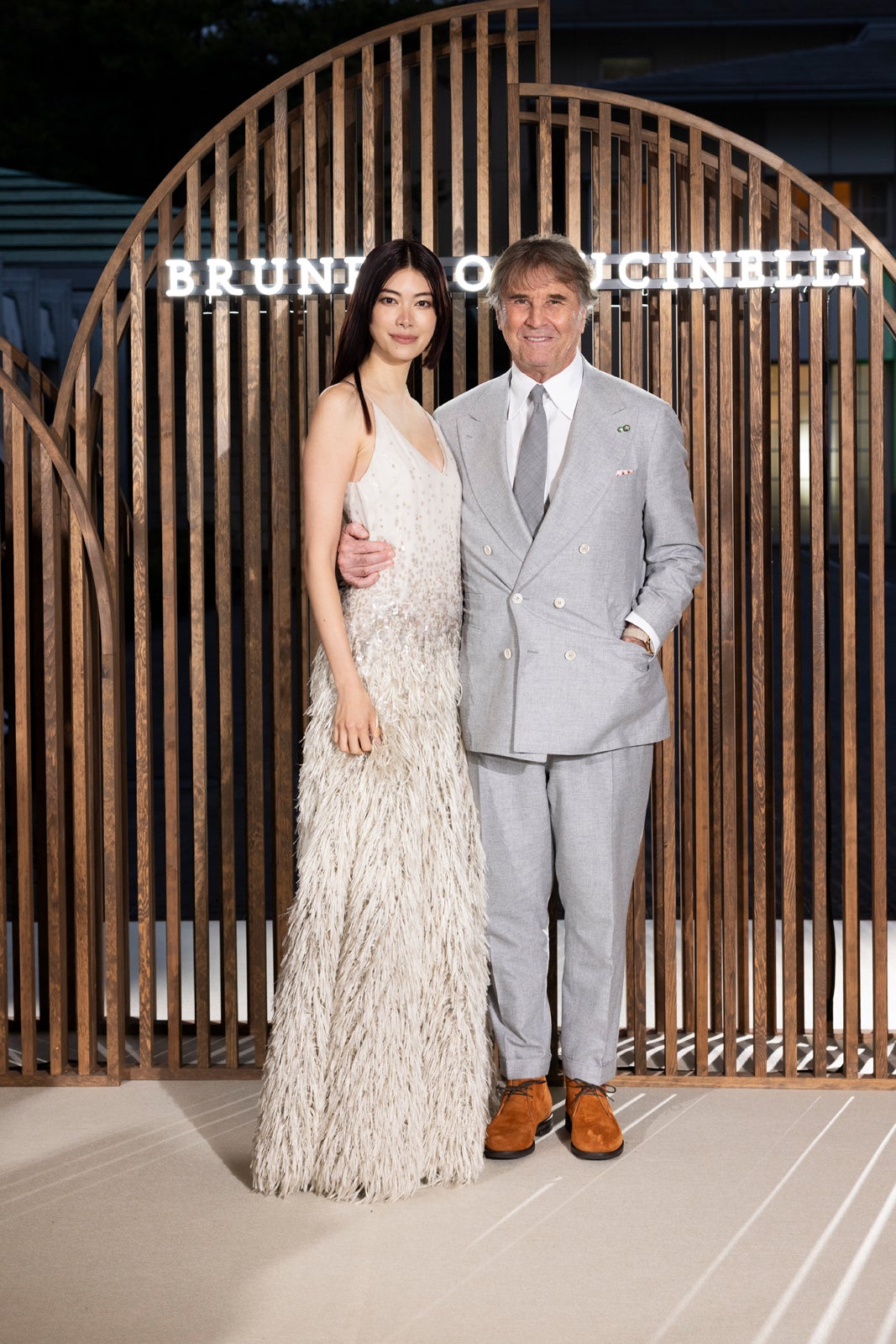 森星、ブルネロ・クチネリ氏（C）Brunello Cucinelli