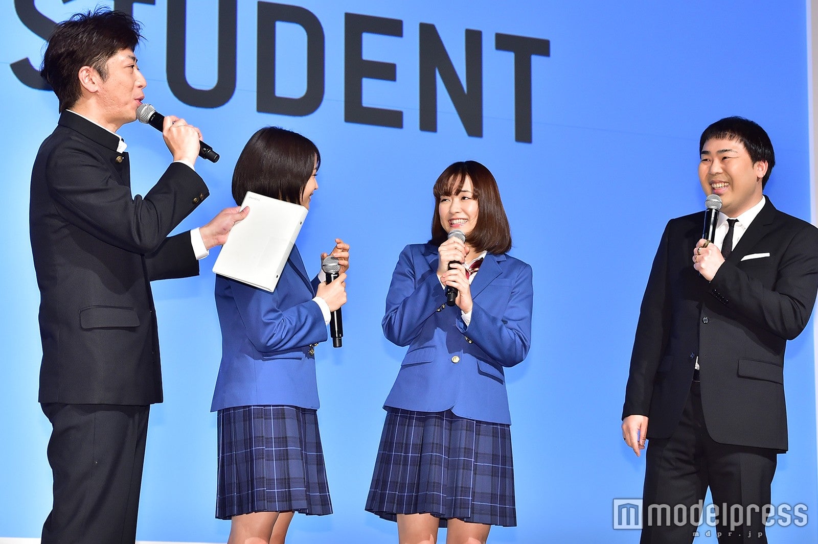 後藤輝基、広瀬すず、大原櫻子、岩尾望（C）モデルプレス