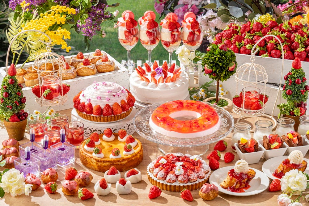 ストロベリーデザートビュッフェ「ストロベリー・フローラル・ガーデン 2022」ヒルトン小田原で開催