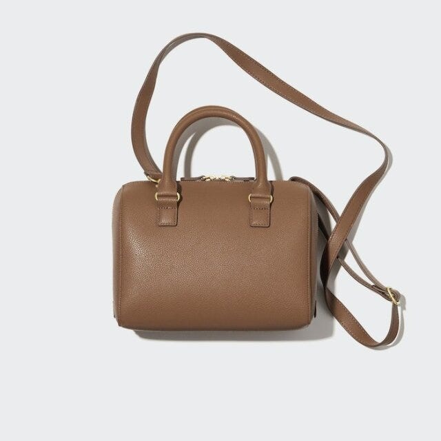 ユニクロ　バッグ　ショルダー　レザー　高見え