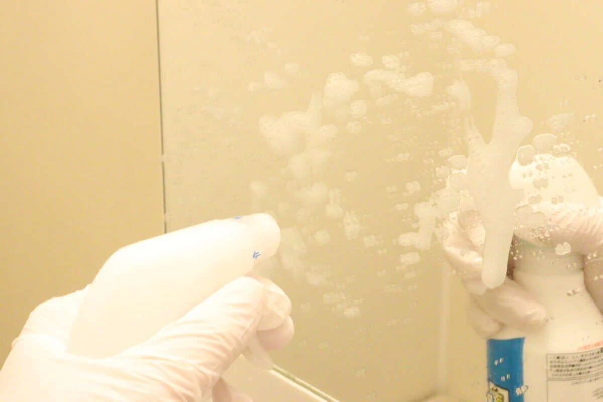 ダイソー　水アカ用洗浄剤　使用例