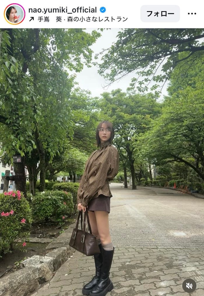 弓木奈於Instagramより
