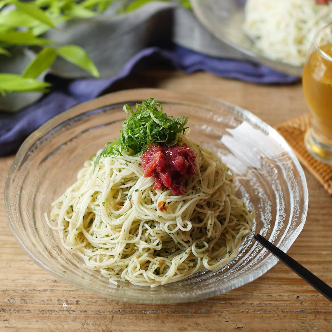 【すぐ麺】さっぱり夏味!梅しそベーゼそうめん