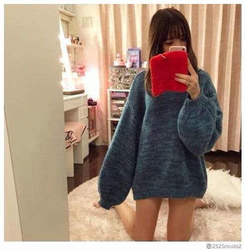 藤田ニコルの“ニット使い”に絶賛の声「エロかわ」「ぎゅーしたい」