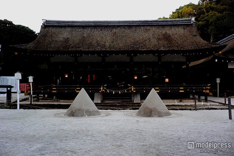 上賀茂神社の立砂／画像提供：上賀茂神社
