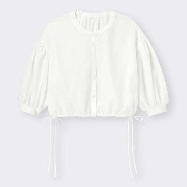 GU　トップス　ボリューム袖　ブラウス