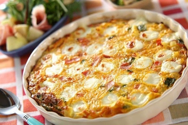 モッツァレラのオープンオムレツ