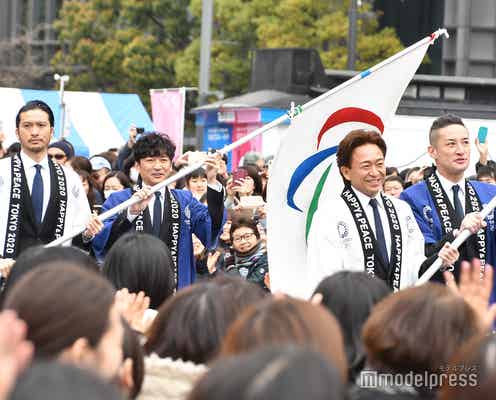 TOKIO、4人でイベント登場に歓声 城島茂「まさか今、こんな場所で」