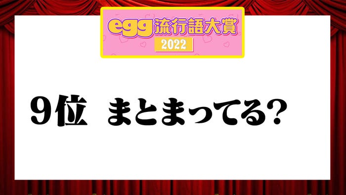 『egg流行語大賞2022』 (提供写真)