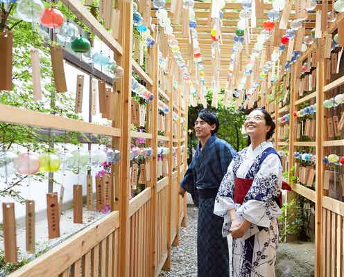 川越「縁むすび風鈴回廊」で良縁祈願 江戸風鈴2000個が奏でる夏の音色