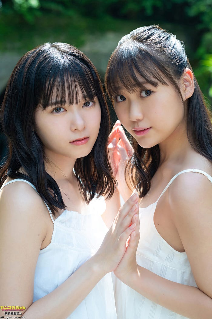 山崎夢羽、工藤由愛 (C)西村康/ヤンマガWeb